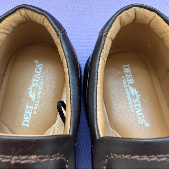 Men’s Deer Stags Brown Slip On Loafers Size 12M EUC - Picture 5 of 8